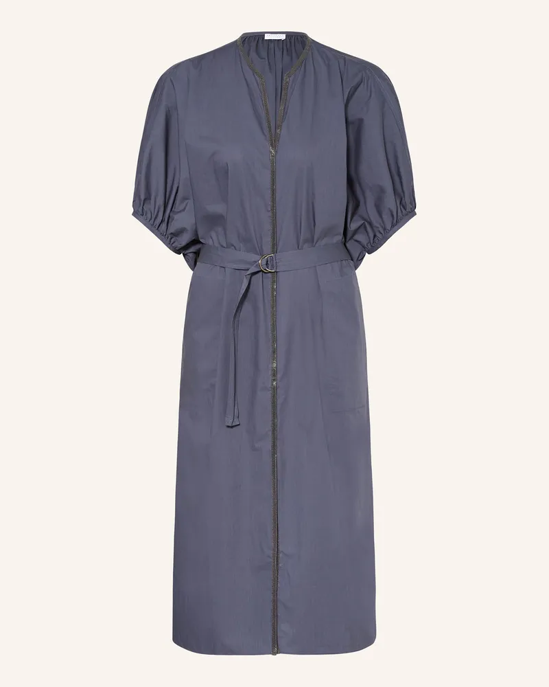 Brunello Cucinelli Kleid Dunkelblau