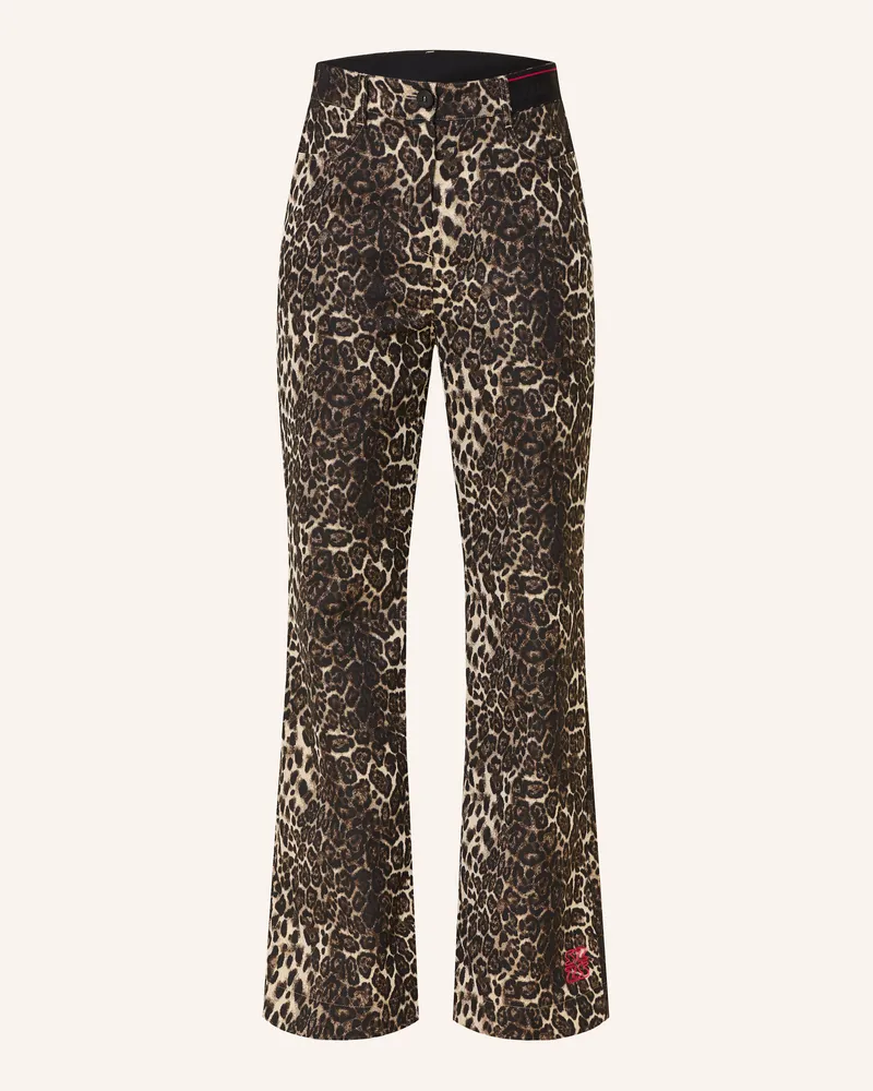 Sportalm Hose mit Glitzergarn Creme