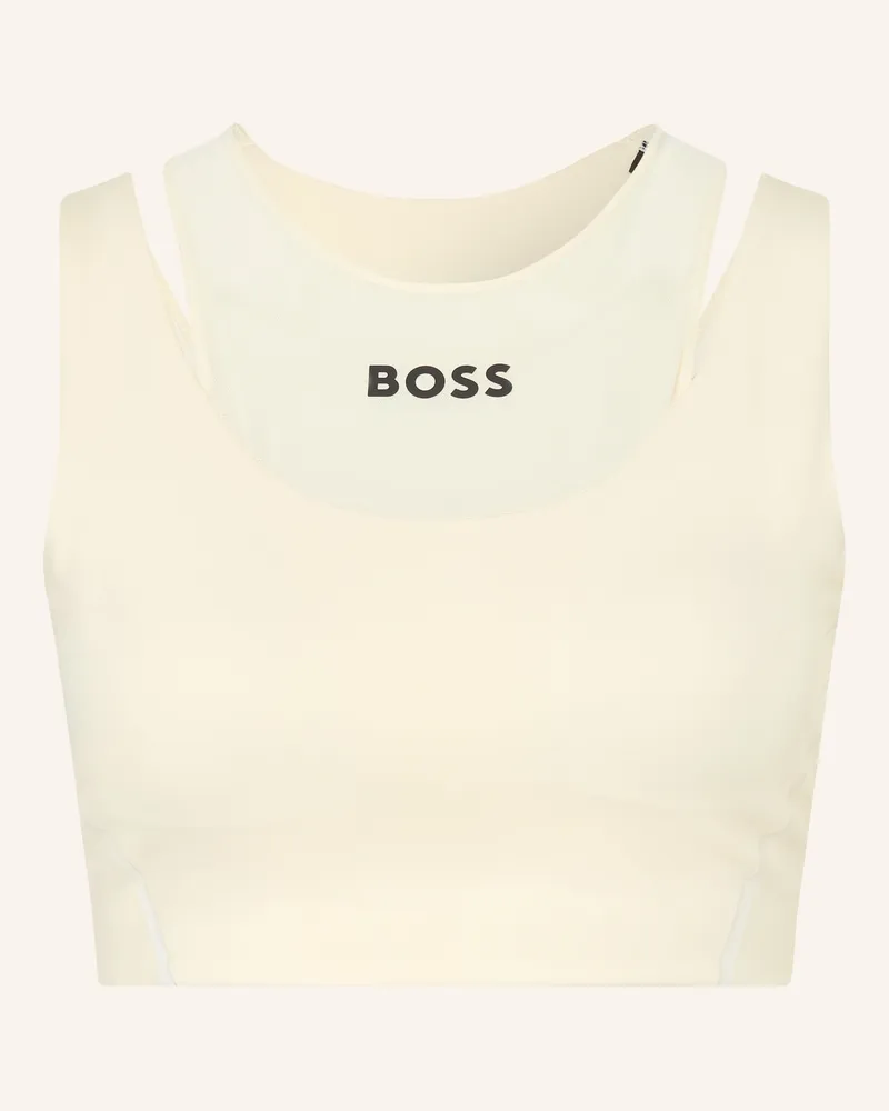 HUGO BOSS Sport-Bh Ekaden Mit Mesh beige Hellgelb
