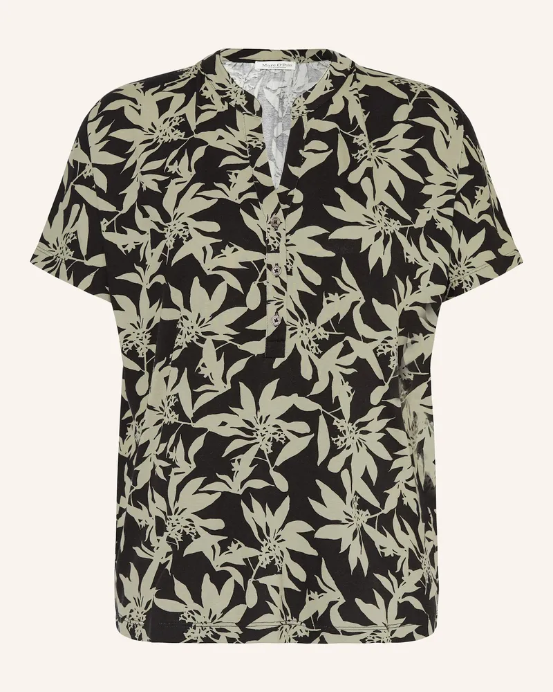 Marc O'Polo Blusenshirt aus Jersey Schwarz