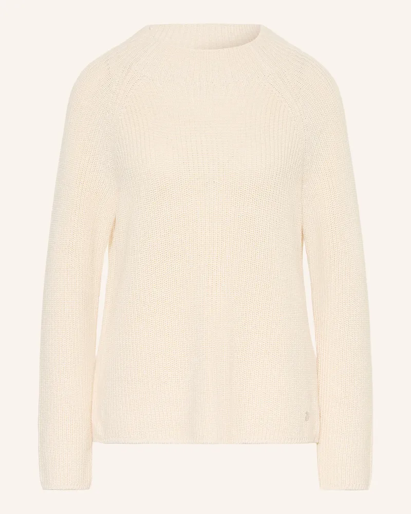 monari Rollkragenpullover weiss Ecru