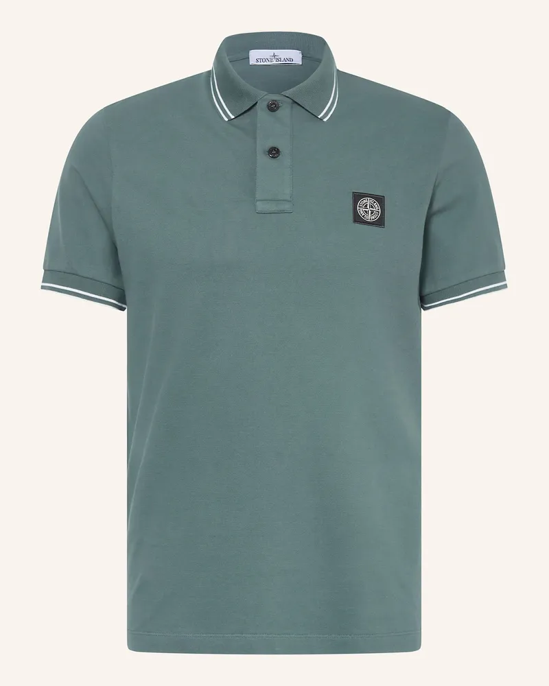 Stone Island Piqué-Poloshirt Slim Fit Petrol