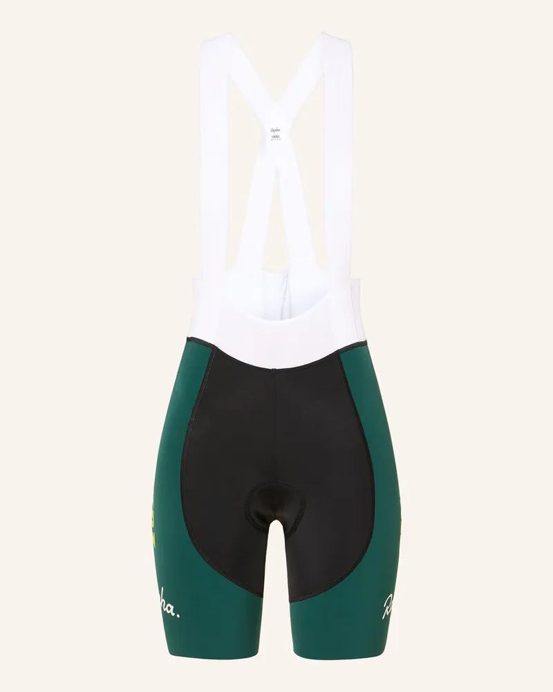 Rapha Radhose TEKKERZ PRO TEAM BIB III mit Trägern und gepolstertem Einsatz Petrol