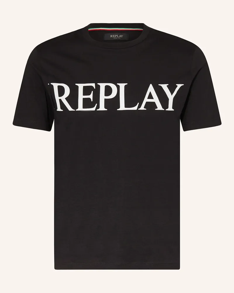 Replay T-Shirt Schwarz