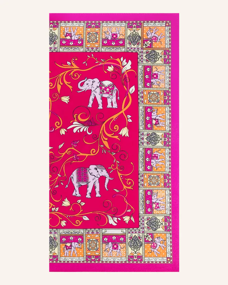 Roeckl Seidentuch LUCKY ELEPHANT Rosa