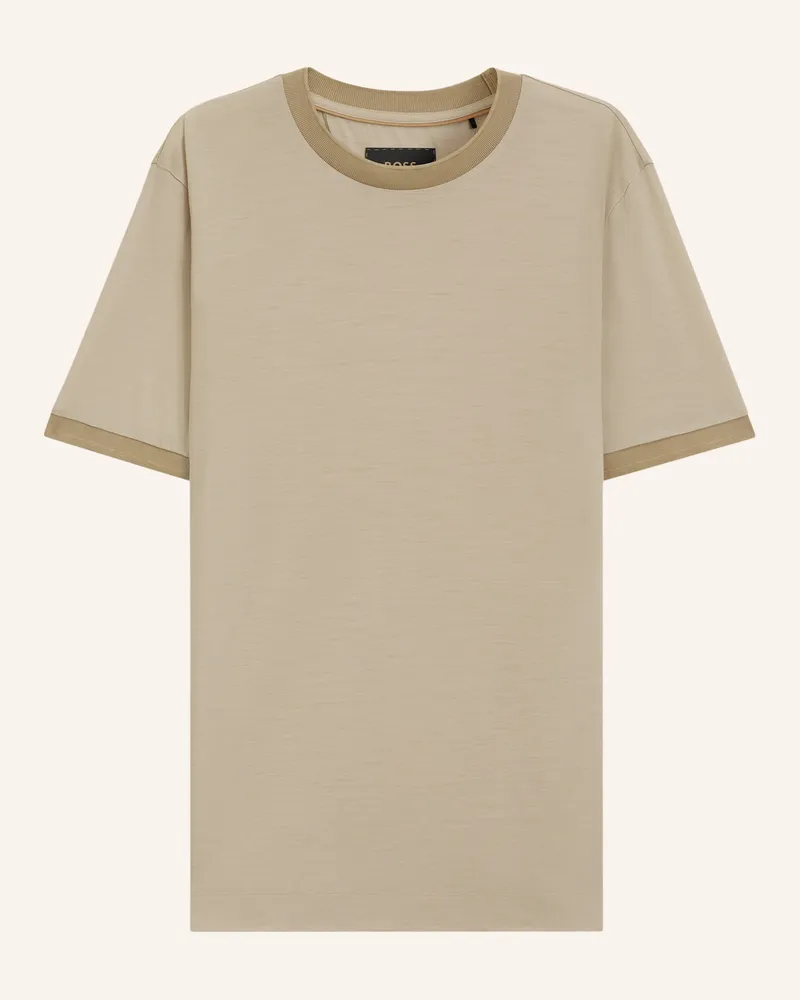 HUGO BOSS T-Shirt Tesar 137 Regular Fit beige 