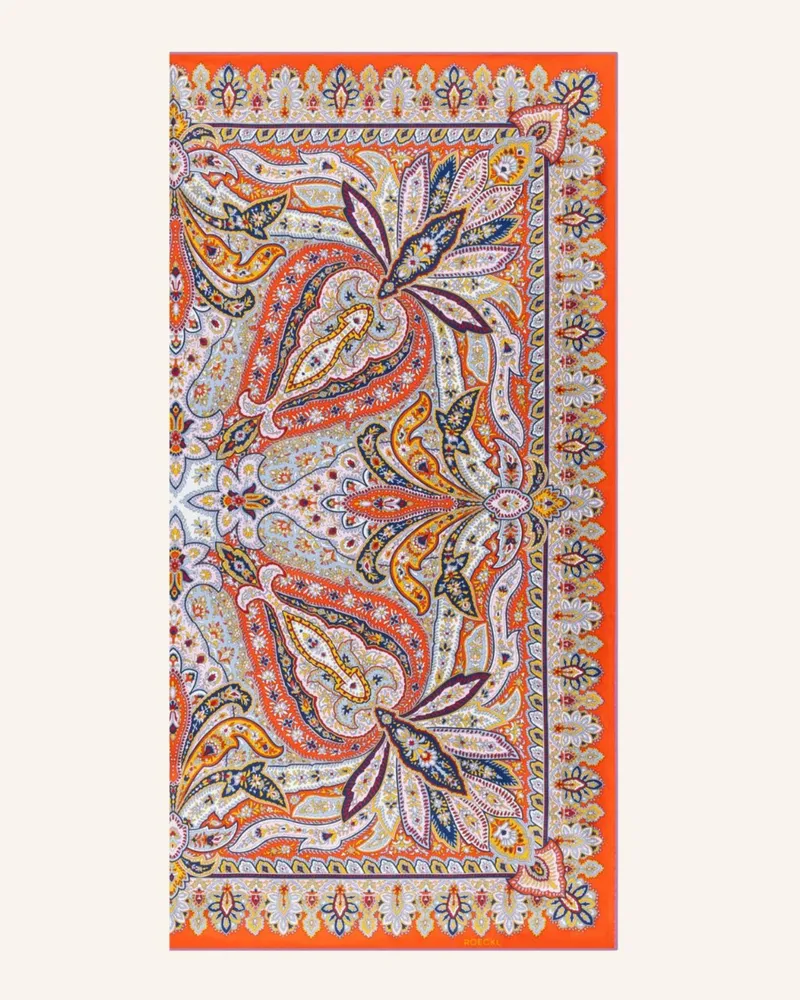 Roeckl Seidentuch FLOURISHING PAISLEY Orange
