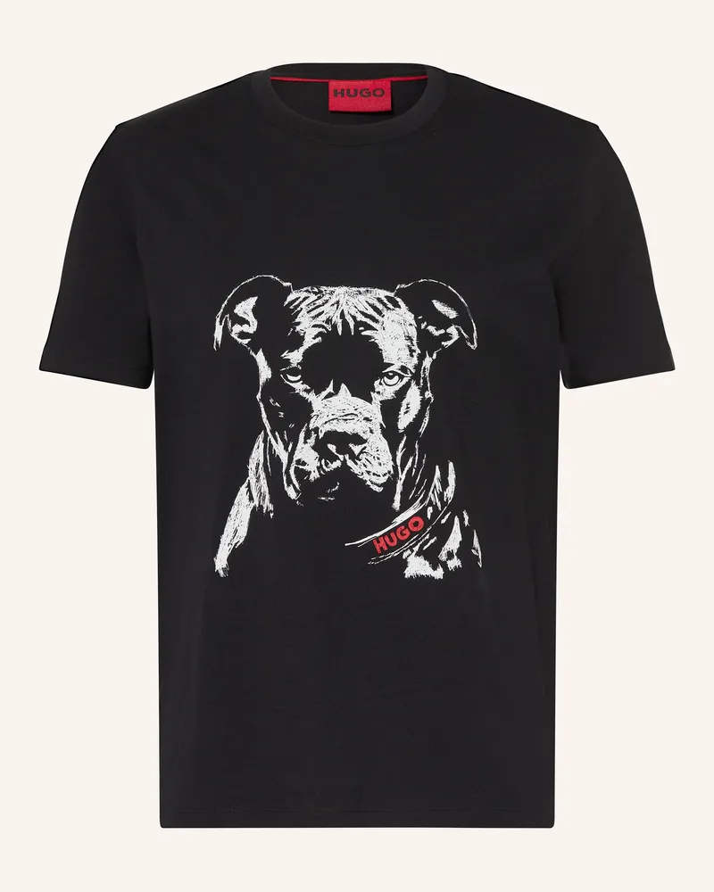 HUGO BOSS T-Shirt Dubrox schwarz Schwarz