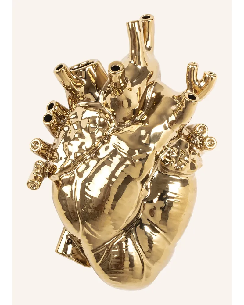 Seletti Vase HEART Gold