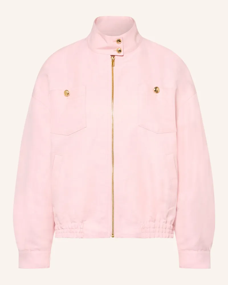 Maje Blouson Mit Leinen pink Rosa