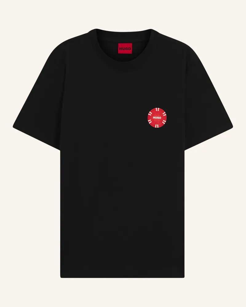 HUGO BOSS T-Shirt Datril Regular Fit schwarz Schwarz