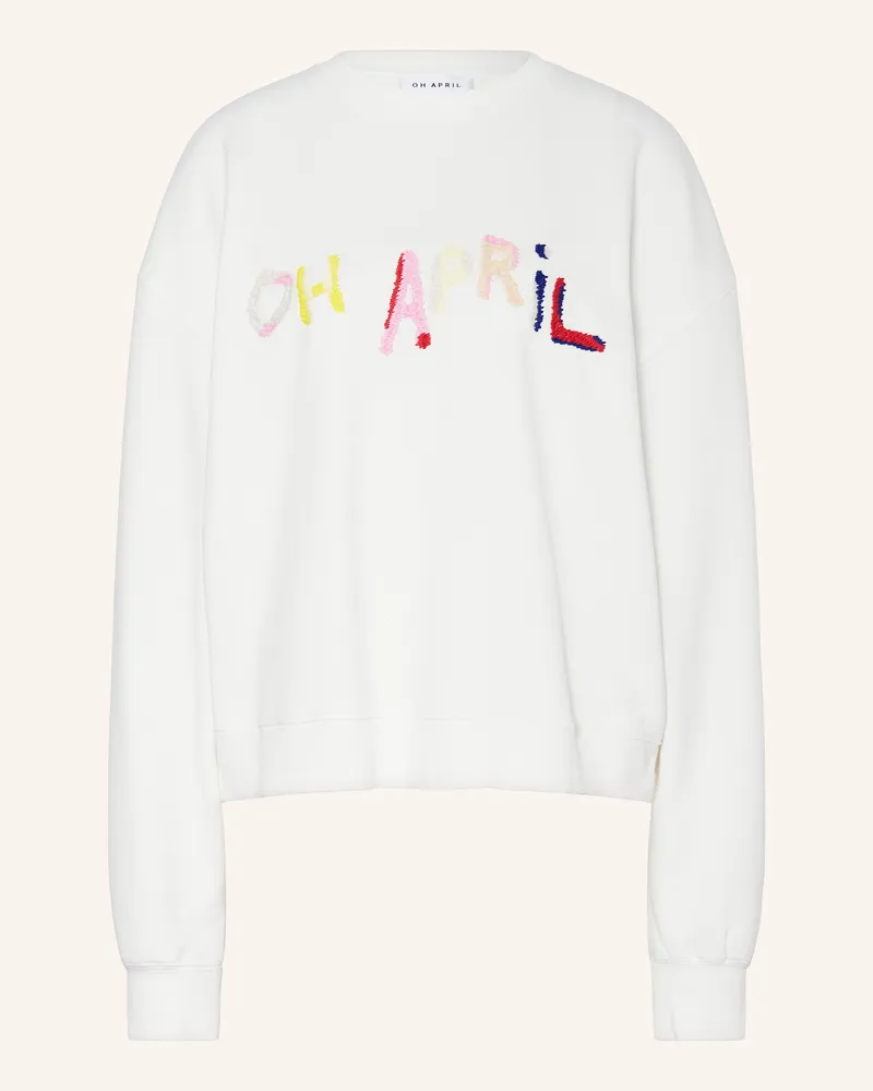 OH APRIL Sweatshirt OV Weiss