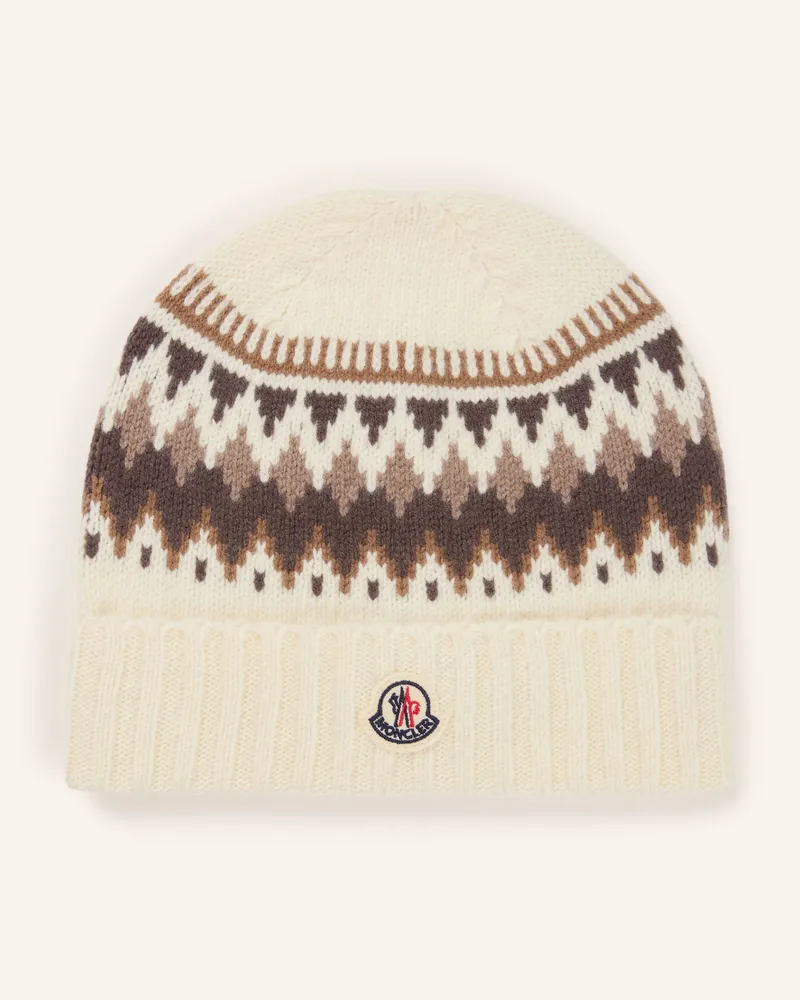 Moncler Mütze weiss Ecru