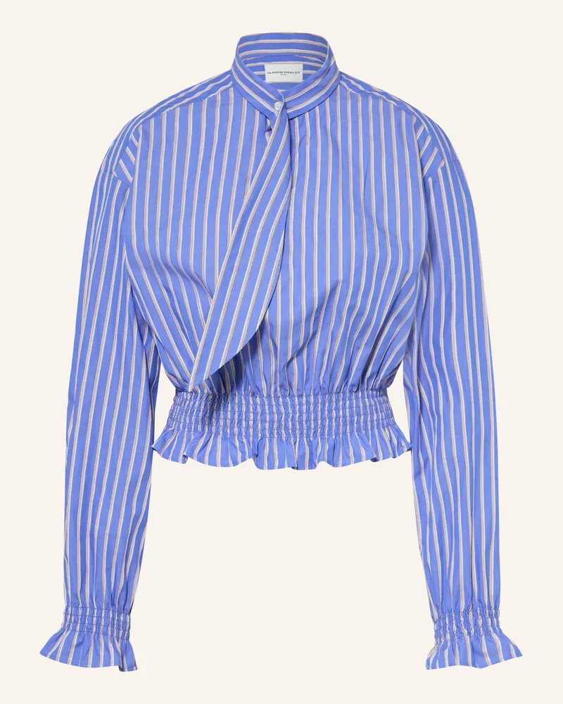 Claudie Pierlot Blusenshirt Mit Rüschen blau Blau