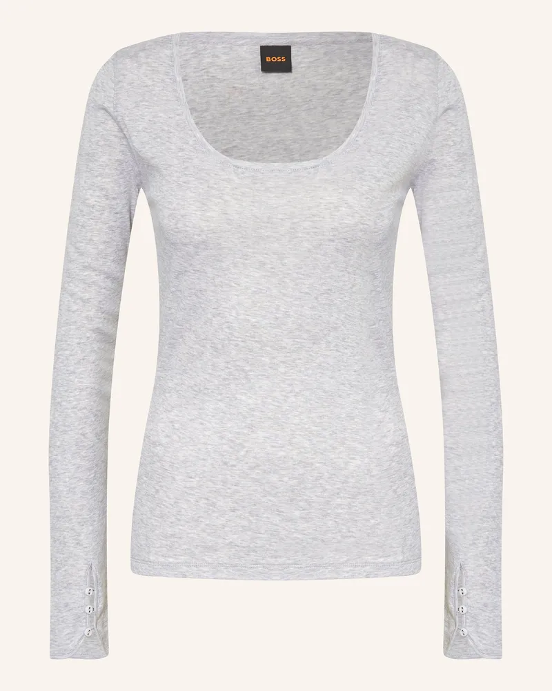 HUGO BOSS Longsleeve EDELINE Grau