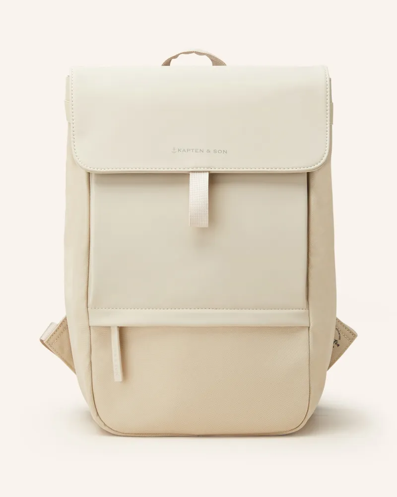 Kapten & Son Rucksack FYN 14 l mit Laptop-Fach Creme
