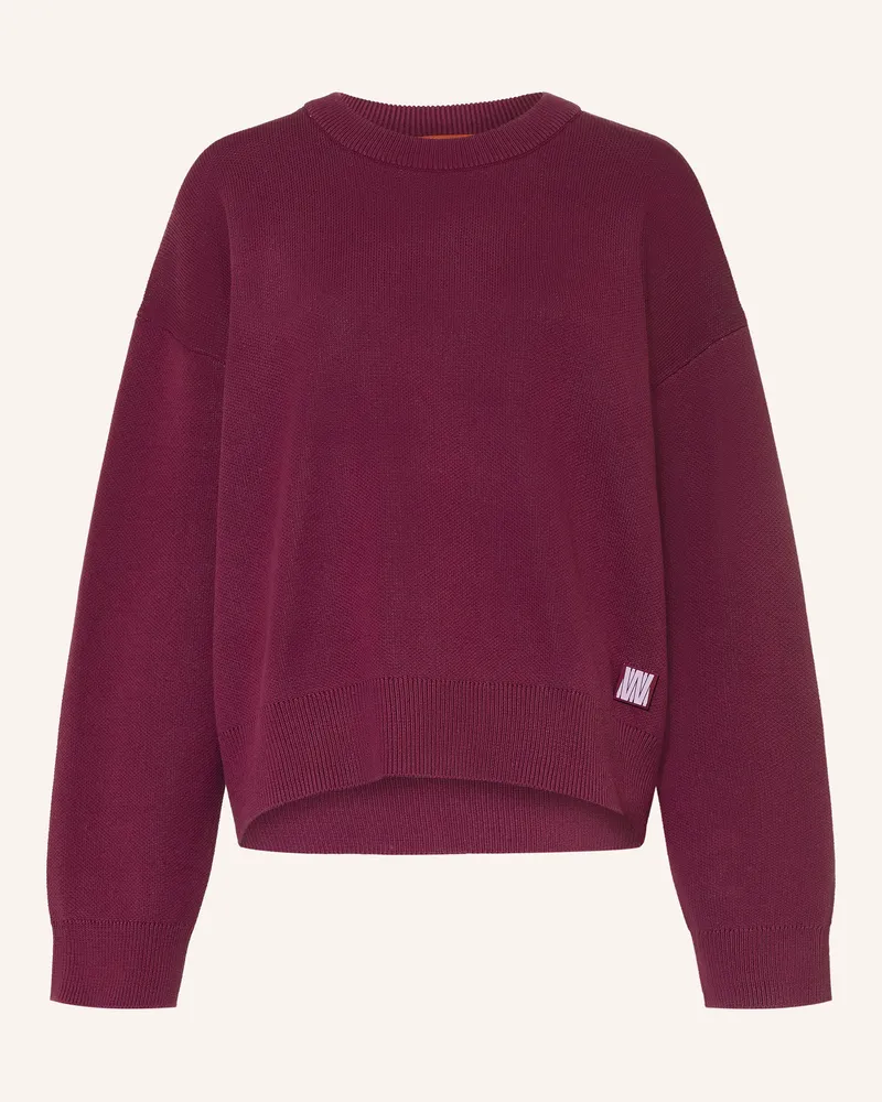 WRSTBHVR Pullover Garm rot Dunkelrot