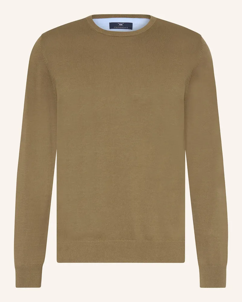 Strokesman's Strokesman Pullover gruen Oliv