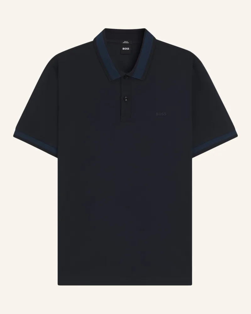 HUGO BOSS Poloshirt H-PHILLIPSON 200 Slim Fit Dunkelblau