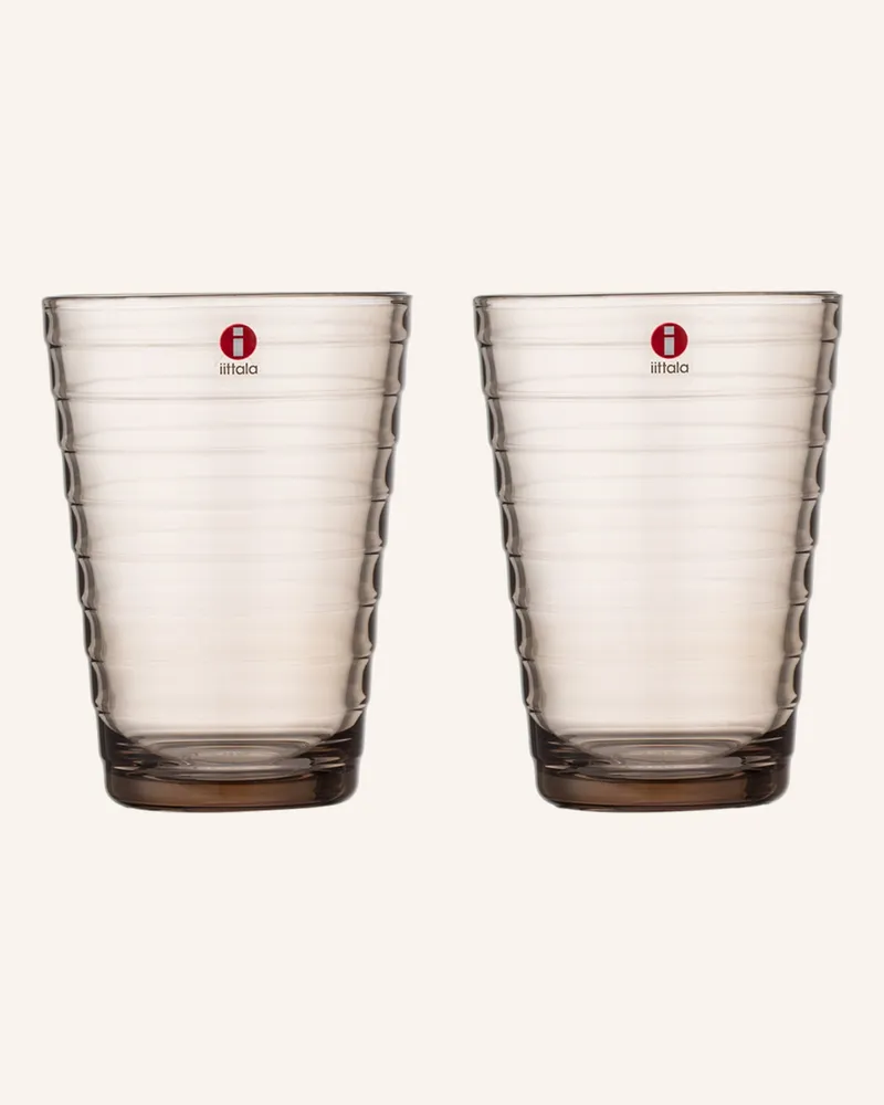 iittala 2er-Set Trinkgläser Aino Aalto beige Linen