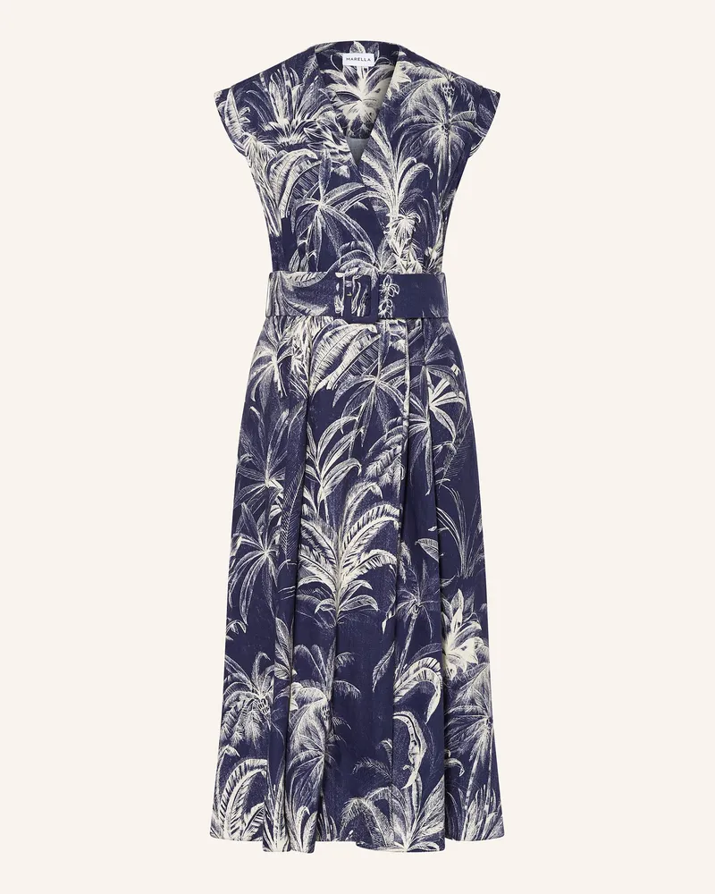 MARELLA Kleid mit Leinen Blau