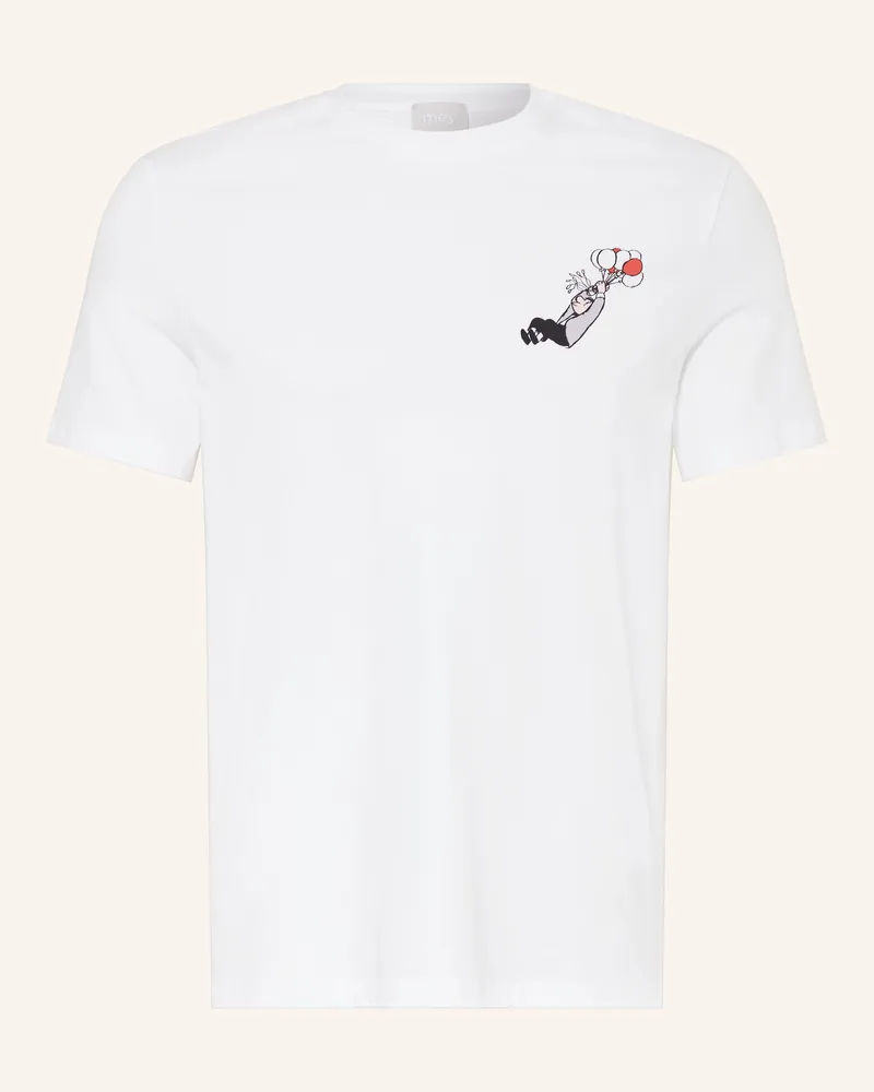 Mey Schlafshirt Serie Mey × Loriot weiss Weiss