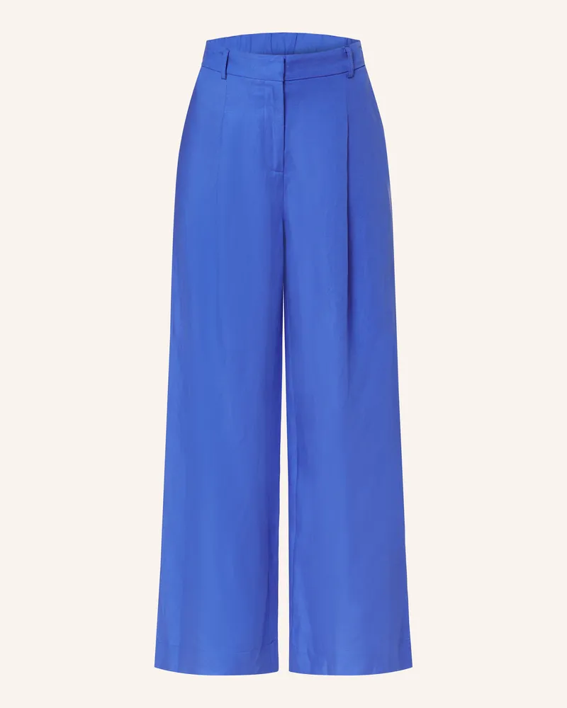 Selected Marlenehose mit Leinen Blau