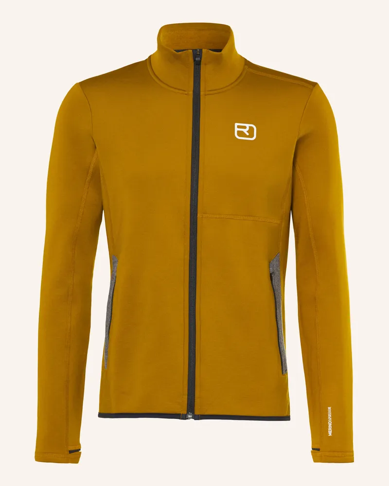 Ortovox Fleecejacke gelb Camel