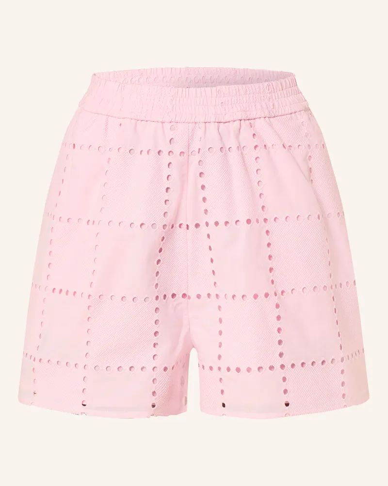 IVY & OAK Shorts aus Lochspitze Rosa