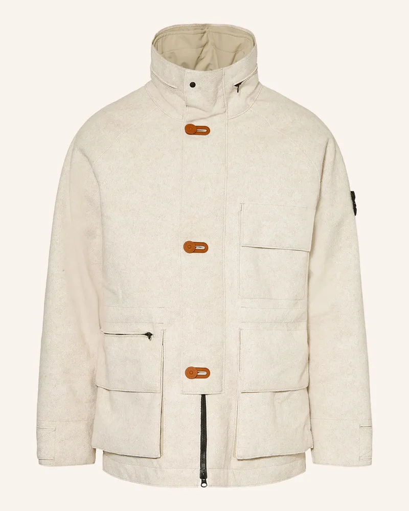 Stone Island Daunenparka beige Creme