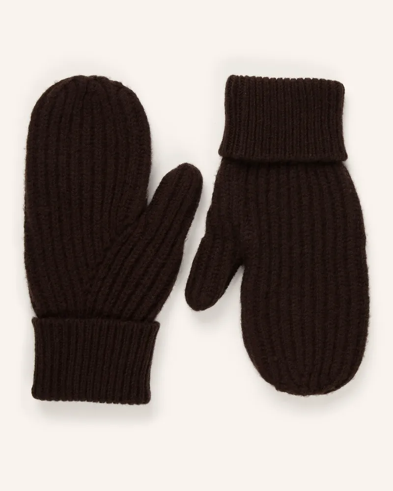 Ganni Handschuhe braun Dunkelbraun
