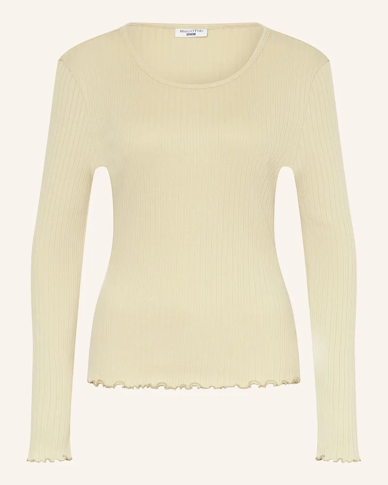 Marc O'Polo Longsleeve Mit Rüschen gruen Hellgrün