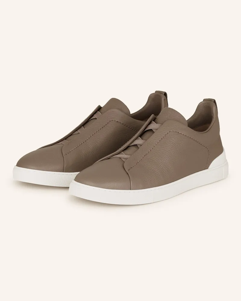 Ermenegildo Zegna Sneaker grau Taupe