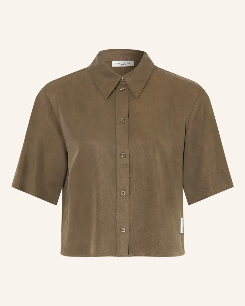 Marc O'Polo Hemdbluse braun Khaki