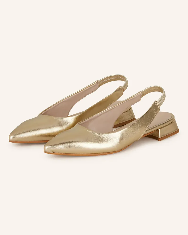 Darling Harbour Slingballerinas gold Gold