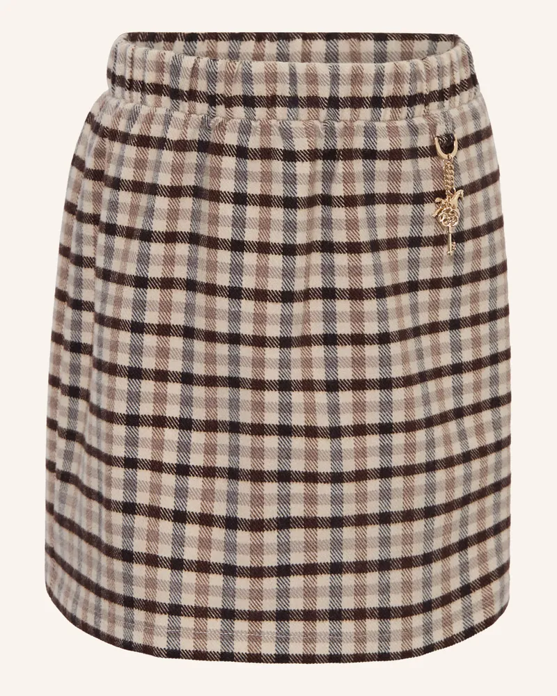 S.Oliver Flanellrock beige Dunkelbraun
