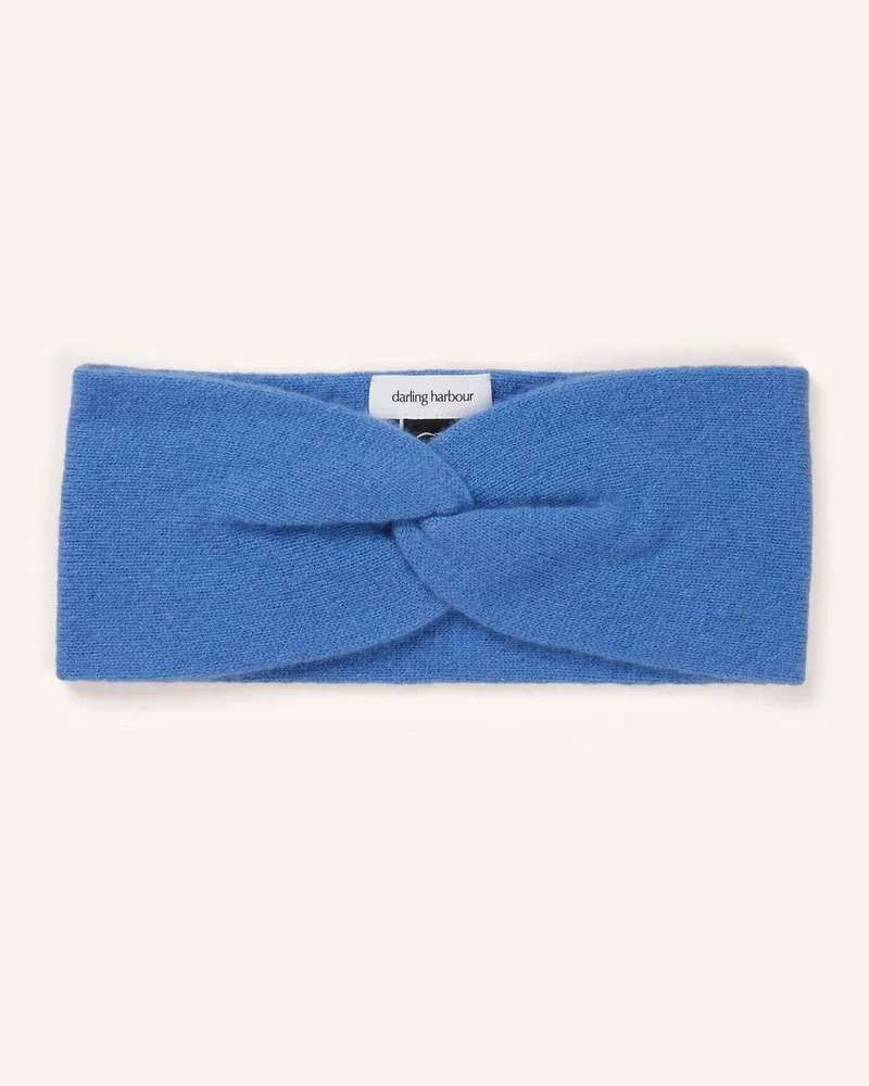 Darling Harbour Stirnband aus Cashmere Blau