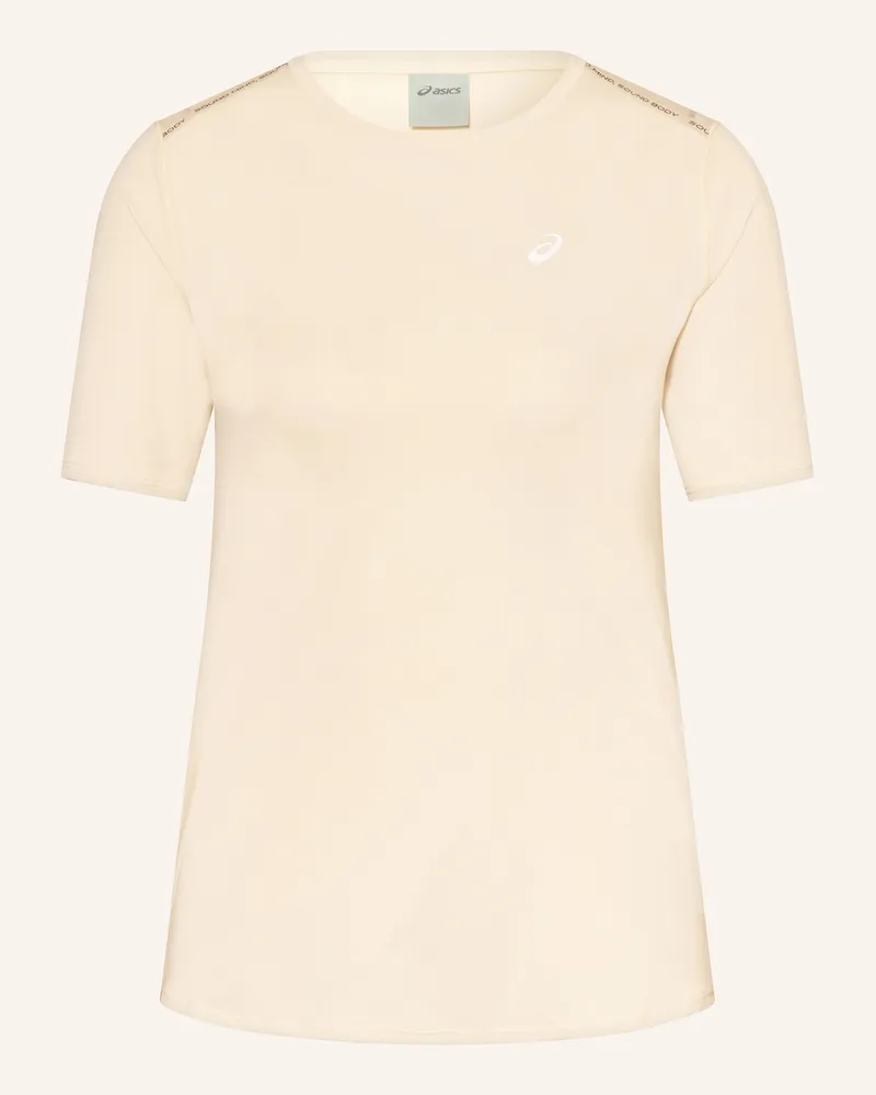 Asics Laufshirt ROAD Creme