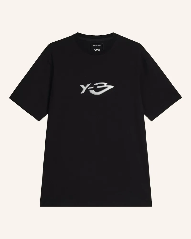 Y-3 Y-3 Liquid Logo T-Shirt schwarz Schwarz