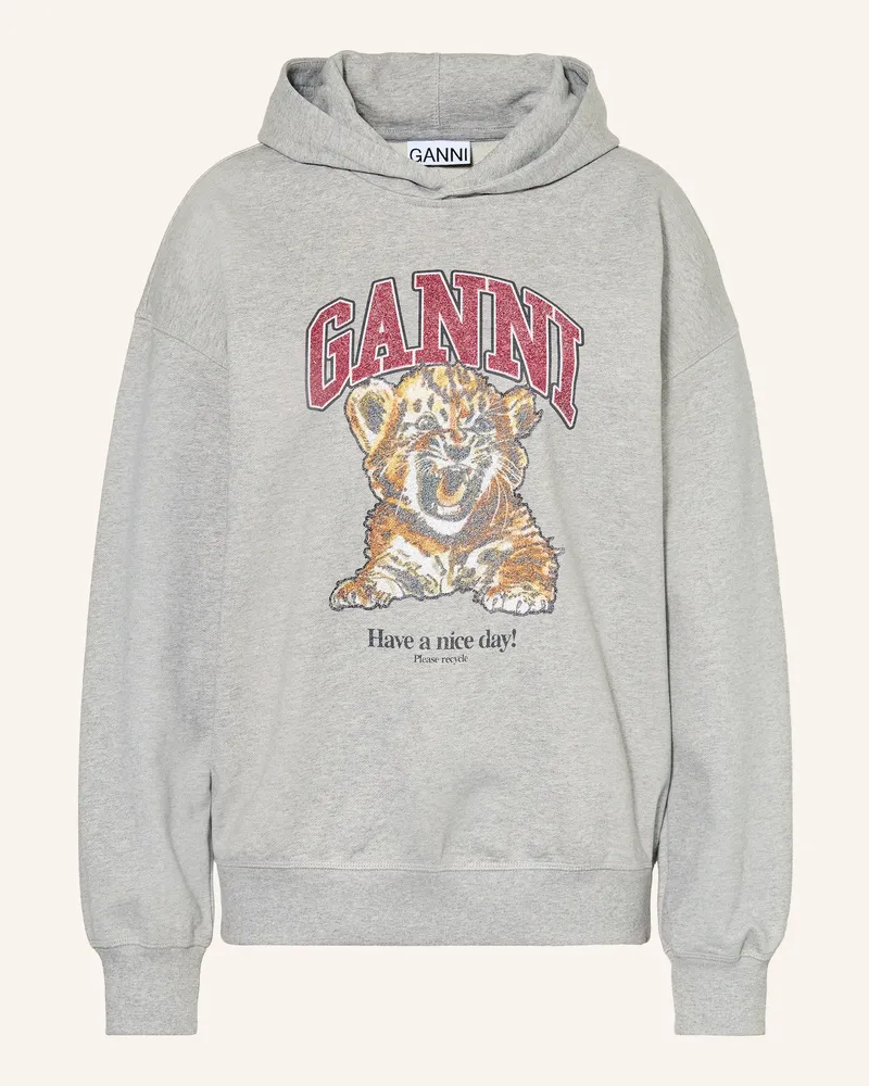 Ganni Hoodie Grau