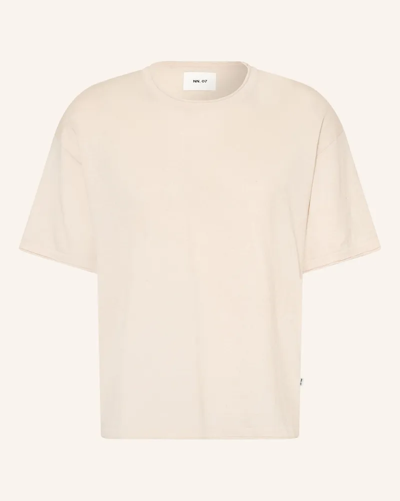 NN 07 Strickshirt Ryan Mit Leinen beige Beige