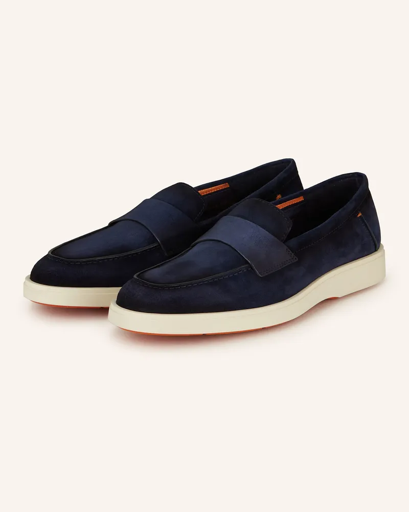 Santoni Penny-Loafer REVOLVE Dunkelblau