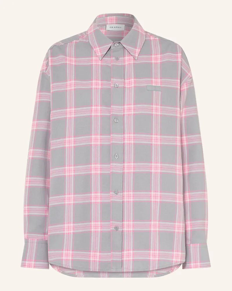 OH APRIL Hemdbluse Vivian Aus Flanell grau Grau