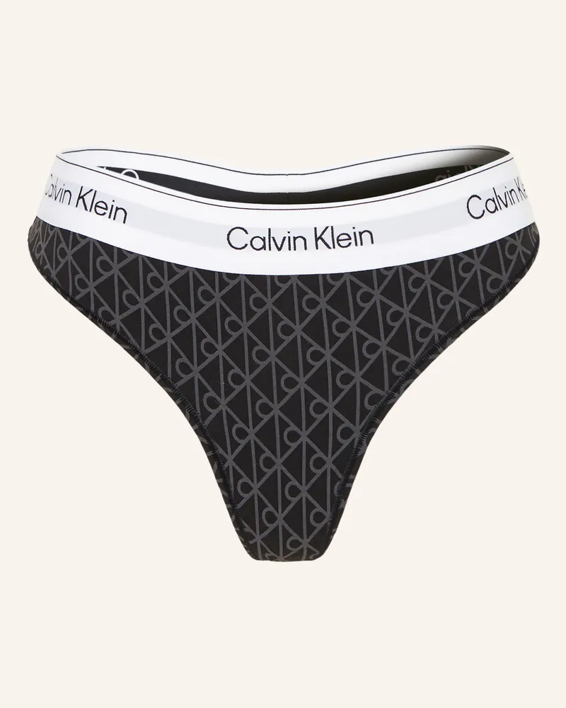 Calvin Klein String ICON COTTON MODAL Dunkelgrau