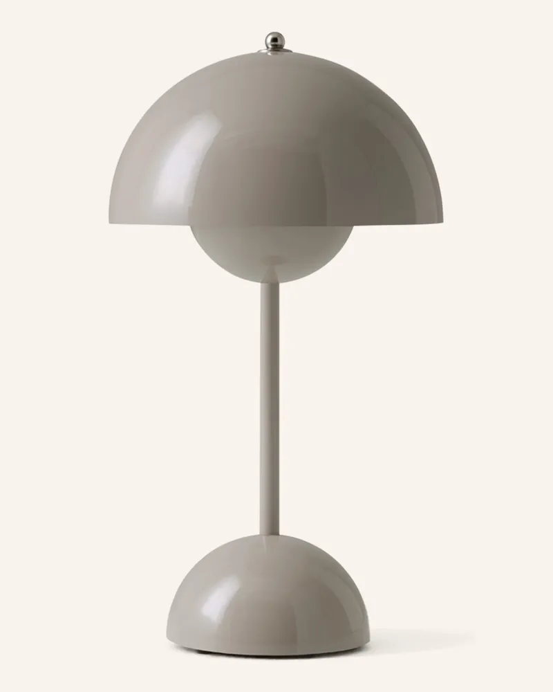 &Tradition Tischleuchte Flowerpot vp9 grau Hellgrau