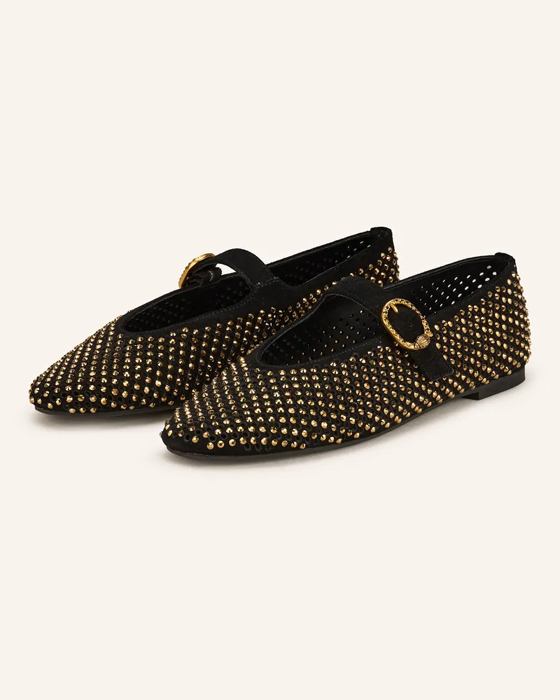 Kurt Geiger Ballerinas MAYFAIR mit Schmucksteinen Schwarz