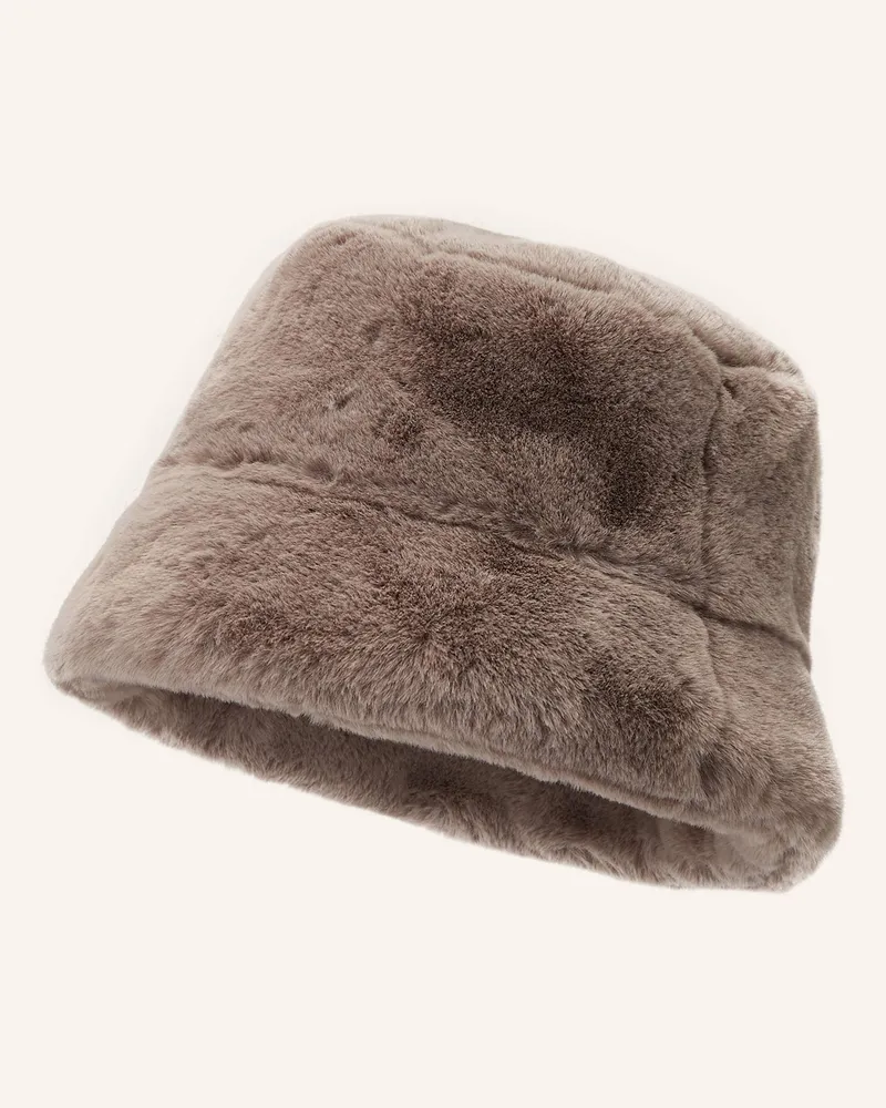APPARIS Bucket-Hat AMARA aus Kunstfell Taupe