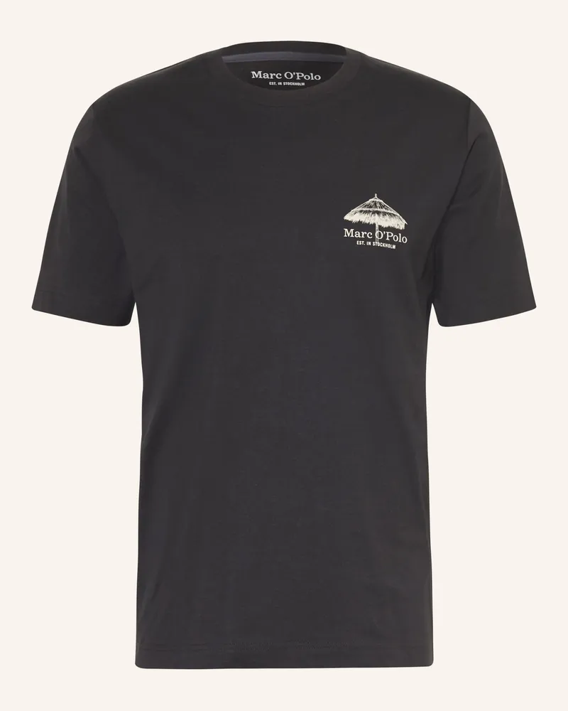 Marc O'Polo T-Shirt schwarz Schwarz