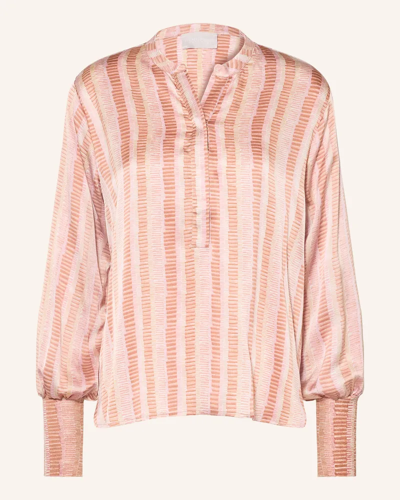 hemisphere Blusenshirt Faneli Mit Seide rosa Rosé