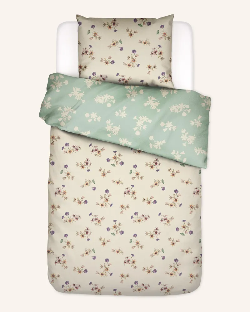 Essenza Bettwäsche Fiora weiss Camel